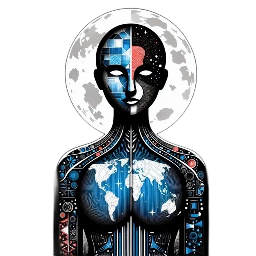 robot, cyberpunk, concept art, comic book art transparent PNG cut-out