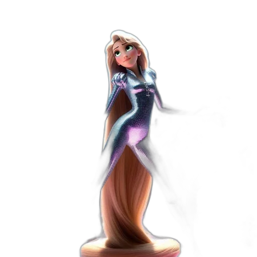 dress, staff, hair, jewelry transparent PNG cut-out