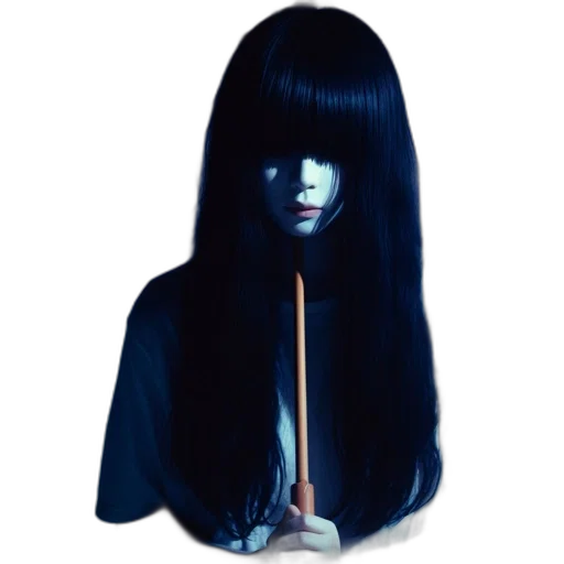 hair, staff, face, mask transparent PNG cut-out