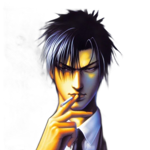 concept art, comic book art, photorealistic, anime transparent PNG cut-out