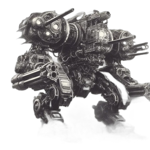 robot, weapon, dragon, creature transparent PNG cut-out