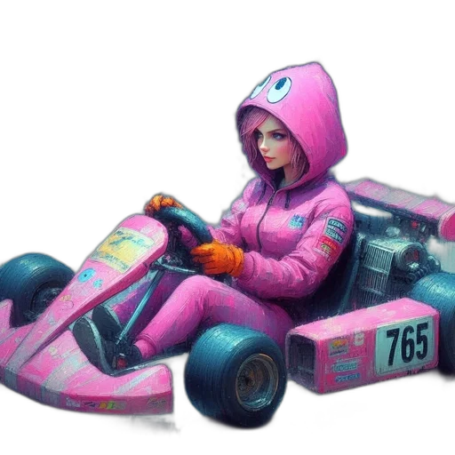 car, jacket, robot, weapon transparent PNG cut-out