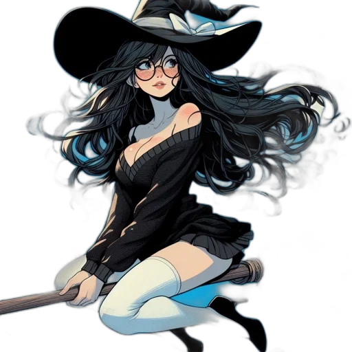 staff, hat, weapon, dress transparent PNG cut-out