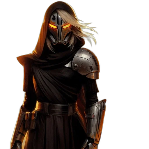 mask, sword, concept art, fantasy art transparent PNG cut-out