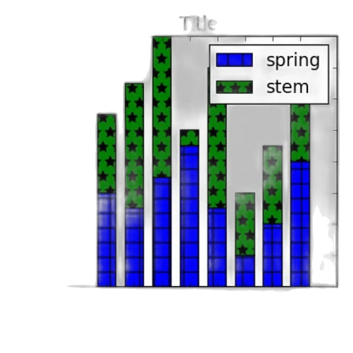 green, bar, chart, two transparent PNG cut-out