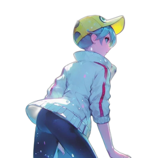jacket, staff, robot, hat transparent PNG cut-out