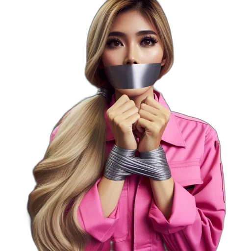 mask, hair, cartoon, photorealistic transparent PNG cut-out