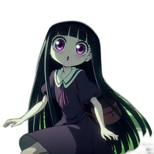 creature, dress, staff, mask transparent PNG cut-out