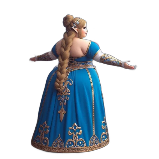 dress, staff, crown, jewelry transparent PNG cut-out