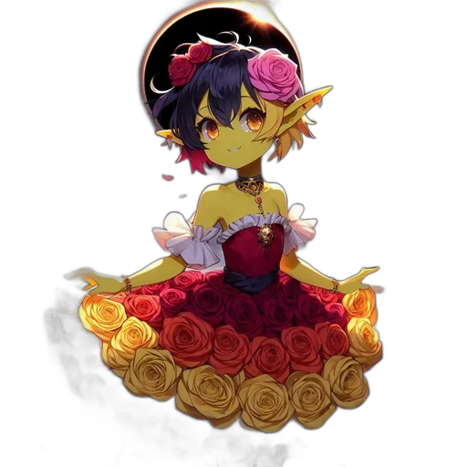 crown, flower, jewelry, dress transparent PNG cut-out