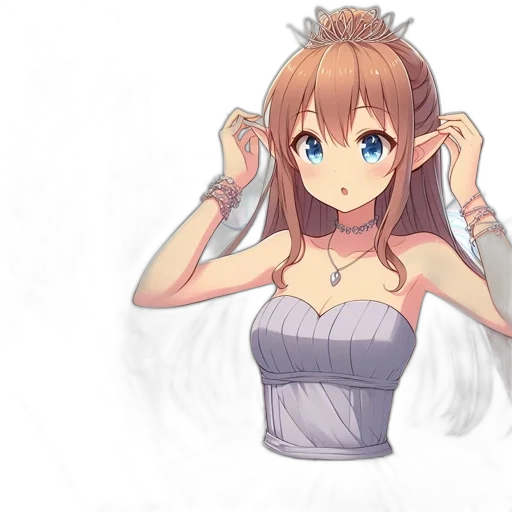 dress, crown, mask, staff transparent PNG cut-out