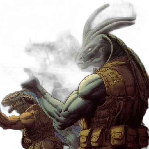 dragon, mask, concept art, comic book art transparent PNG cut-out