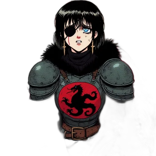 dragon, sword, mask, weapon transparent PNG cut-out