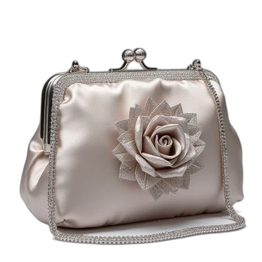 jewelry, silver, satin, rose transparent PNG cut-out