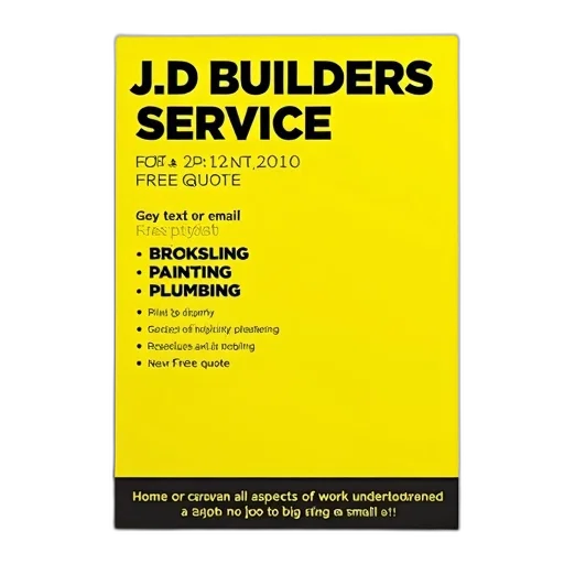 yellow, flyer, black, text transparent PNG cut-out