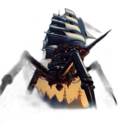 creature, dragon, robot, weapon transparent PNG cut-out