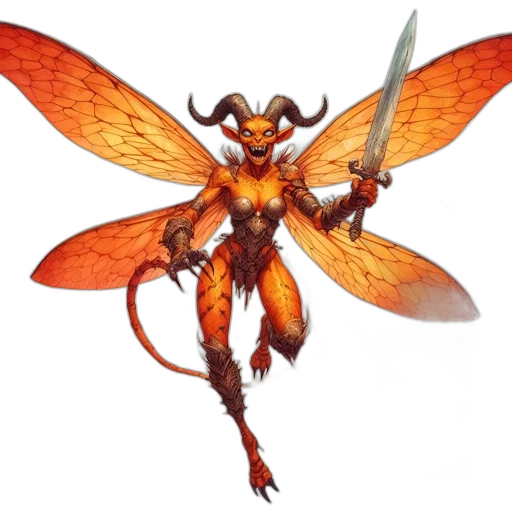 dragon, staff, weapon, creature transparent PNG cut-out