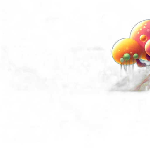 umbrella, 3d render, concept art, pixel art transparent PNG cut-out