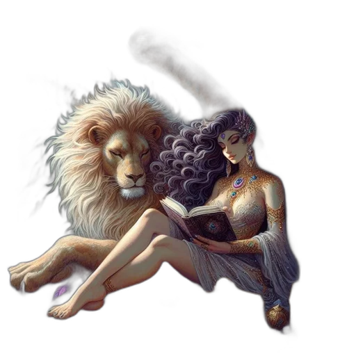 hair, concept art, fantasy art, photorealistic transparent PNG cut-out