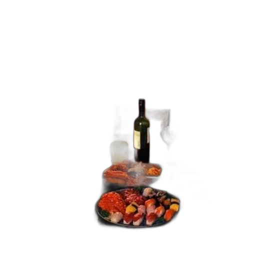 food, bottle, 3d render, photorealistic transparent PNG cut-out