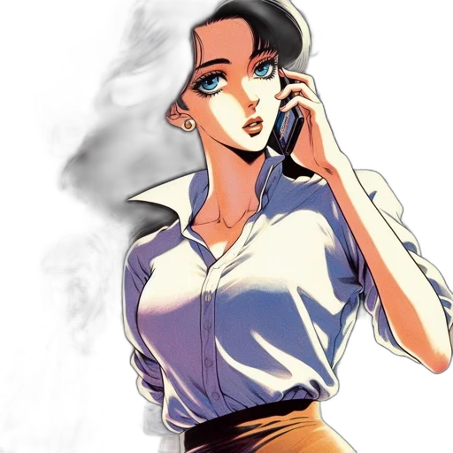 staff, comic book art, anime, cartoon transparent PNG cut-out