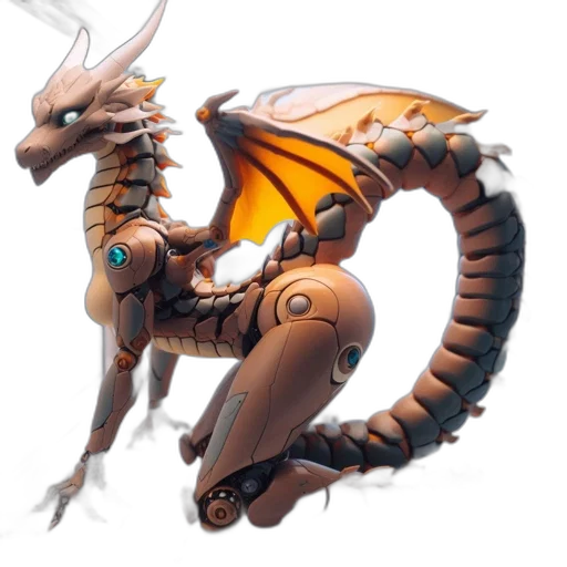 dragon, creature, staff, weapon transparent PNG cut-out