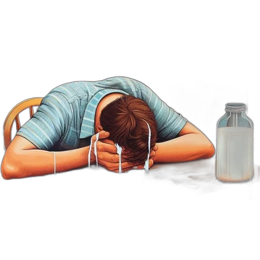 bottle, photorealistic, concept art, oil painting transparent PNG cut-out