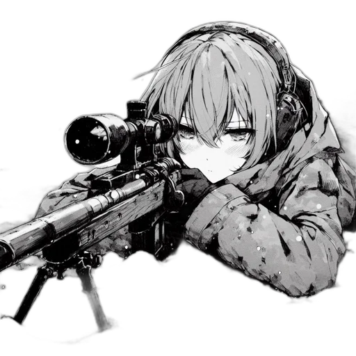 weapon, animal, jacket, face transparent PNG cut-out