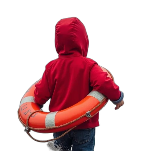 jacket, staff, weapon, child transparent PNG cut-out