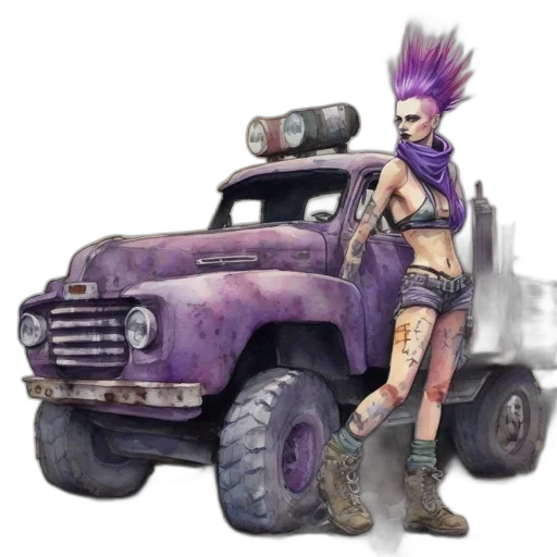 car, weapon, concept art, cyberpunk transparent PNG cut-out