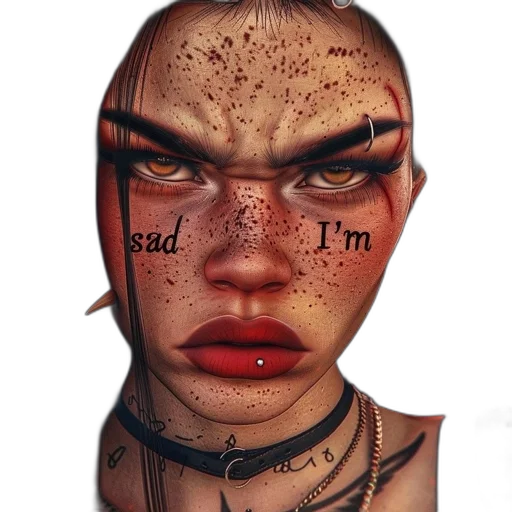 face, mask, jewelry, creature transparent PNG cut-out