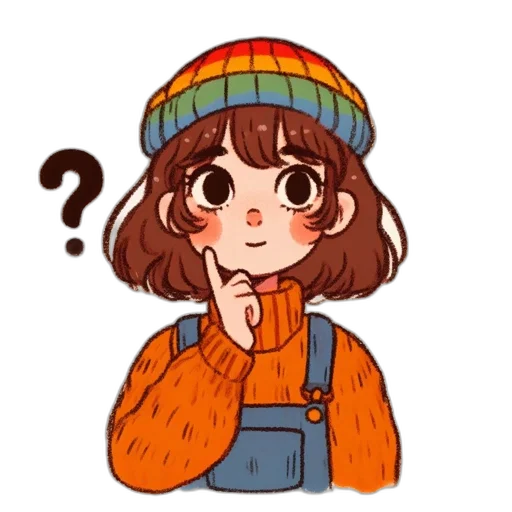 hat, jacket, hair, face transparent PNG cut-out