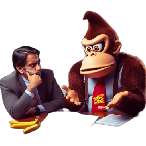 concept art, 3d render, cartoon, suited transparent PNG cut-out