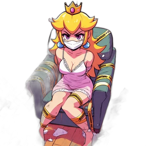 crown, dress, staff, robot transparent PNG cut-out