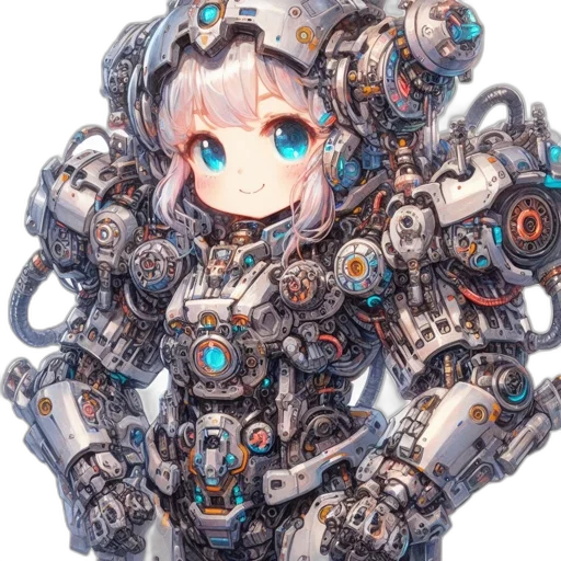 robot, weapon, jewelry, dress transparent PNG cut-out