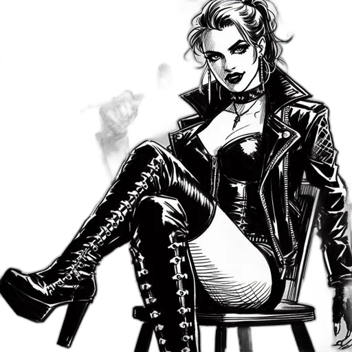 jacket, comic book art, concept art, cartoon transparent PNG cut-out