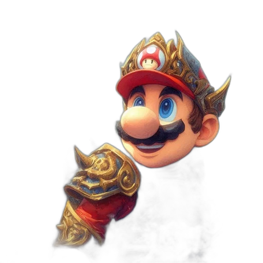 crown, mask, hat, weapon transparent PNG cut-out