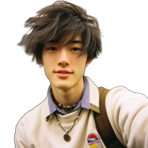 staff, hair, jacket, face transparent PNG cut-out