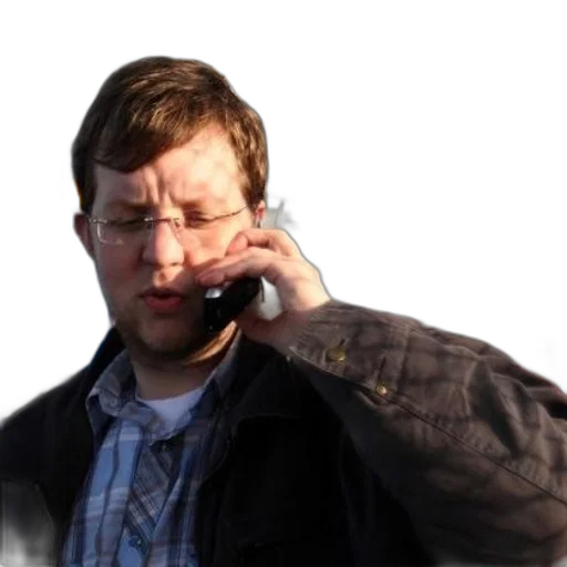 staff, face, man, plaid transparent PNG cut-out