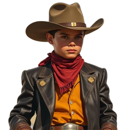 hat, jacket, weapon, staff transparent PNG cut-out