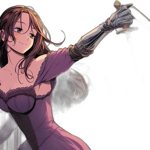 weapon, sword, dress, staff transparent PNG cut-out