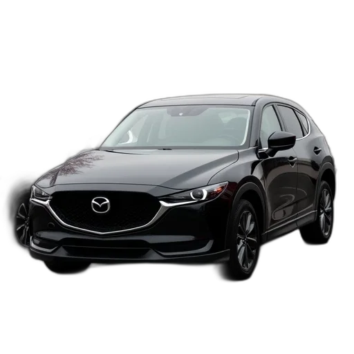 car, black, mazda, parked transparent PNG cut-out