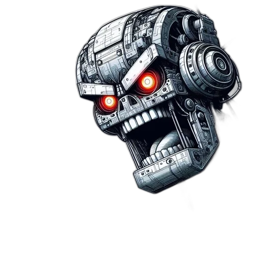 robot, face, mask, concept art transparent PNG cut-out