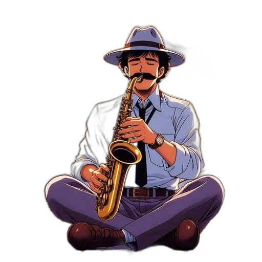 staff, hat, concept art, pixel art transparent PNG cut-out