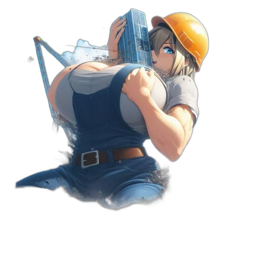 staff, weapon, robot, hat transparent PNG cut-out