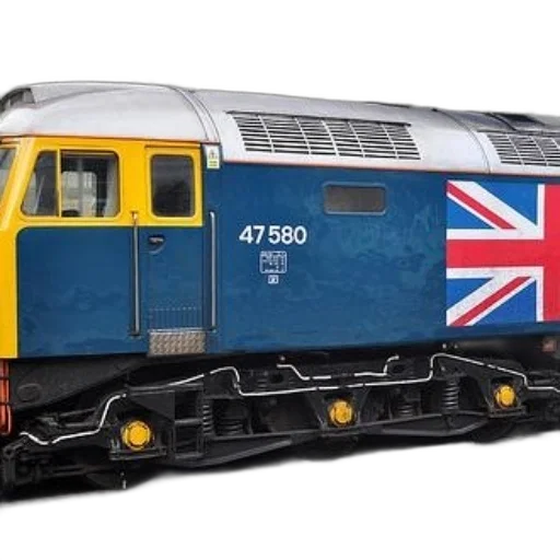 3d render, blue, yellow, train transparent PNG cut-out