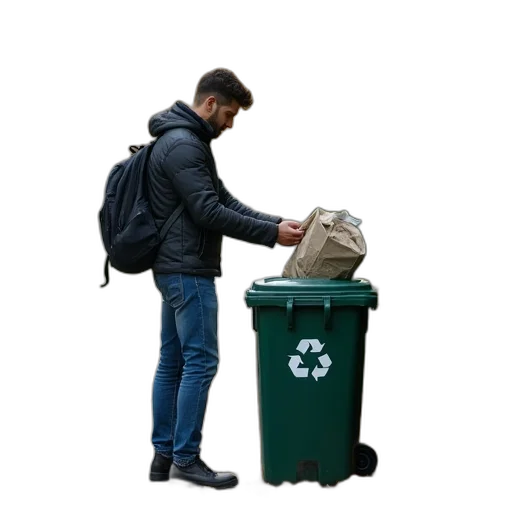 jacket, staff, robot, bottle transparent PNG cut-out