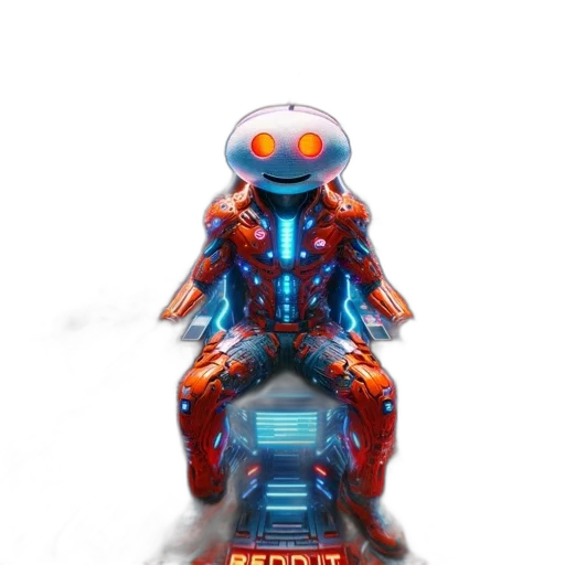 robot, creature, jacket, weapon transparent PNG cut-out