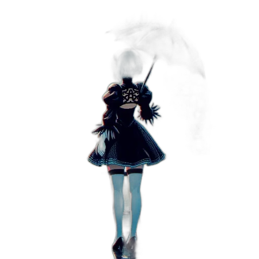 jacket, dress, staff, mask transparent PNG cut-out
