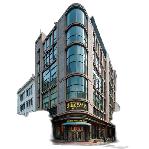 building, 3d render, photorealistic, concept art transparent PNG cut-out